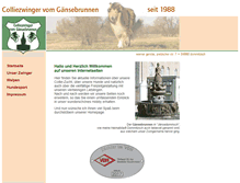 Tablet Screenshot of gaensebrunnen-collies.de